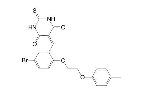 5-[5-bromo-2-[2-(4-methylphenoxy)ethoxy]benzylidene]-2-thioxo-hexahydropyrimidine-4,6-quinone