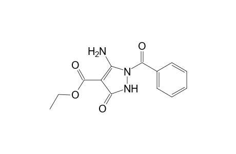 1H-Pyrazole-4-carboxylic acid, 5-amino-1-benzoyl-3-oxo-2,3-dihydro-, ethyl ester