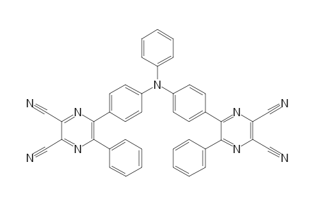 6,6'-((phenylazanediyl)bis(4,1-phenylene))bis(5-phenylpyrazine-2,3-dicarbonitrile)
