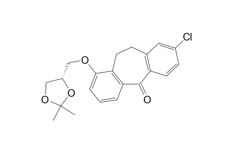 (S)-8-Chloro-1-(2,2-dimethyl[1,3]dioxolan-4-ylmethoxy)-10,11-dihydrodibenzo[a,d]cyclohepten-5-one