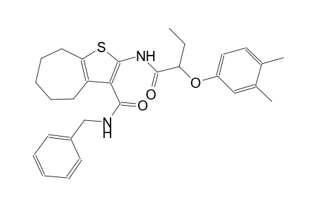 N-benzyl-2-{[2-(3,4-dimethylphenoxy)butanoyl]amino}-5,6,7,8-tetrahydro-4H-cyclohepta[b]thiophene-3-carboxamide