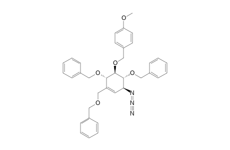 (3R,4S,5S,6R)-3-AZIDO-4,6-DIBENZYLOXY-1-BENZYLOXYMETHYL-5-[(4-METHOXYBENZYL)-OXY]-CYCLOHEXENE
