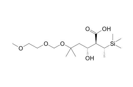 (2S,3R)-2-[(1R)-1-Trimethylsilylethyl]-3-hydroxy-5-methyl-5-(2-methoxyethoxy)methoxyhexanoic acid
