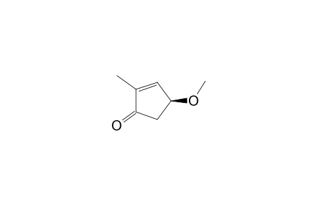 (4S)-4-methoxy-2-methyl-1-cyclopent-2-enone