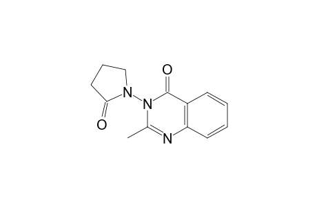 2-Methyl-3-(2-oxo-1-pyrrolidino)-4(3H)-quinazolinone