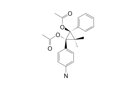 1-(4-aminophenyl)-3,3-dimethyl-2-phenylcyclopropane-trans-1,2-diyl diacetate