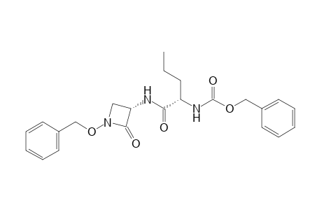 {1(S)-{[1-(benzyloxy)-2-oxo-3(S)-azetidinyl]carbamol}butyl}carbamic acid, benzyl ester