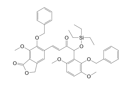 5-{(1E)-4-[2-(Benzyloxy)-3,6-dimethoxyphenyl]-4-(triethylsiloxy)-3-oxobut-1-enyl}-7-methoxy-6-(benzyloxy)-2-benzofurab-1(3H)-one