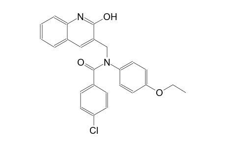 4-chloro-N-(4-ethoxyphenyl)-N-[(2-hydroxy-3-quinolinyl)methyl]benzamide