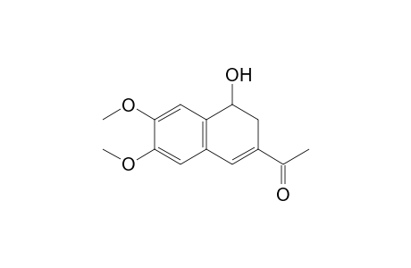 Ethanone, 1-(3,4-dihydro-4-hydroxy-6,7-dimethoxy-2-naphthalenyl)-