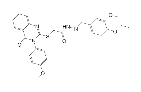 N'-[(E)-(4-ethoxy-3-methoxyphenyl)methylidene]-2-{[3-(4-methoxyphenyl)-4-oxo-3,4-dihydro-2-quinazolinyl]sulfanyl}acetohydrazide