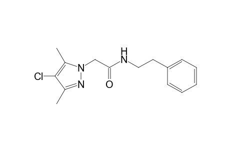 1H-Pyrazole-1-acetamide, 4-chloro-3,5-dimethyl-N-(2-phenylethyl)-