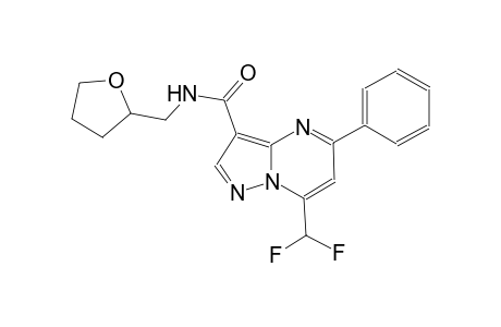 7-(difluoromethyl)-5-phenyl-N-(tetrahydro-2-furanylmethyl)pyrazolo[1,5-a]pyrimidine-3-carboxamide