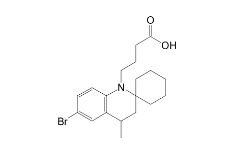 6-Bromo-N-(.gamma.-Carboxypropyl)-3,4-dihydro-4-methylspiro[quinoline-2,1'-cyclohexane]