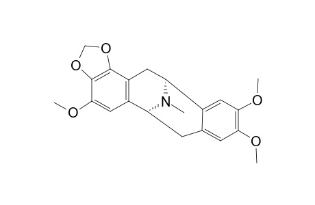 (-)-THALIMONINE;(-)-3,4-METHYLENEDIOXY-2,8,9-TRIMETHOXYPAVINONE