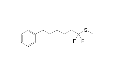 1,1-Difluoro-1-methylthio-6-phenylhexane