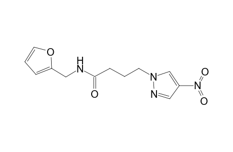 1H-Pyrazole-1-butanamide, N-(2-furanylmethyl)-4-nitro-