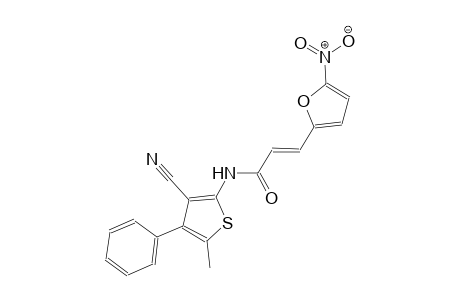 (2E)-N-(3-cyano-5-methyl-4-phenyl-2-thienyl)-3-(5-nitro-2-furyl)-2-propenamide