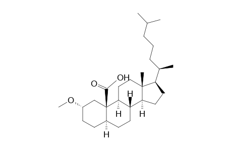 5.alpha.-Cholestan-19-oic acid, 2.alpha.-methoxy-