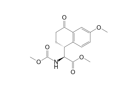 (2S)-2-(carbomethoxyamino)-2-[(1R)-4-keto-6-methoxy-tetralin-1-yl]acetic acid methyl ester