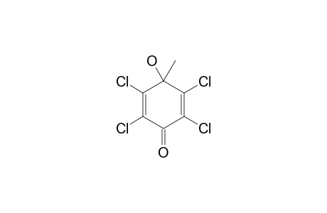 2,3,5,6-Tetra-chloro-4-hydroxy-4-methylcyclohexa-2,5-dienone