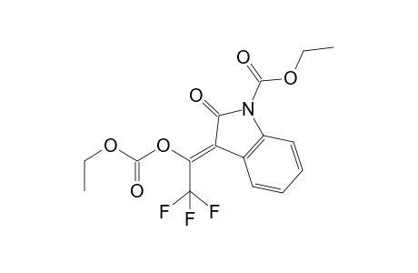 1-Carbethoxy-3-(1-trifluoromethylethoxycarbonyloxymethylene)indol-2-one