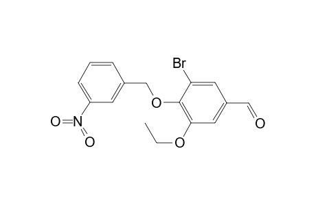 Benzaldehyde, 3-bromo-5-ethoxy-4-(3-nitrobenzyloxy)-
