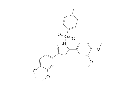 3,5-bis(3,4-dimethoxyphenyl)-1-[(4-methylphenyl)sulfonyl]-4,5-dihydro-1H-pyrazole
