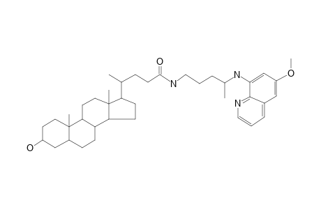 Lithocholyl derivative of primaquine