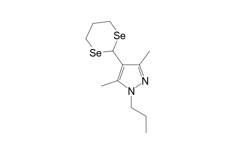 4-(1,3-Diselenan-2-yl)-3,5-dimethyl-1-propyl-1H-pyrazole