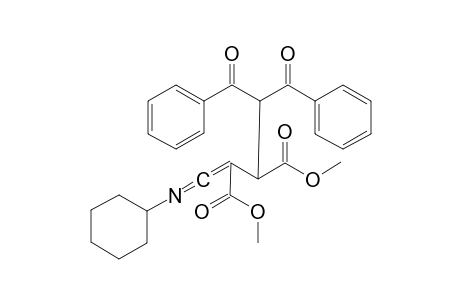 Dimethyl 1-[ N-cyclohexyliminomethylidene]-2-(dibenzoylmethyl)succinate