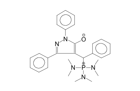 1,3-DIPHENYL-4-(ALPHA-HEXAMETHYLTRIAMINOPHOSPHONIOBENZYL)-PYRAZOL-5-OLATE