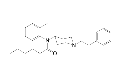 N-(2-Methylphenyl)-N-[1-(2-phenylethyl)piperidin-4-yl]hexanamide