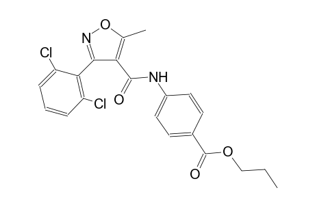 propyl 4-({[3-(2,6-dichlorophenyl)-5-methyl-4-isoxazolyl]carbonyl}amino)benzoate
