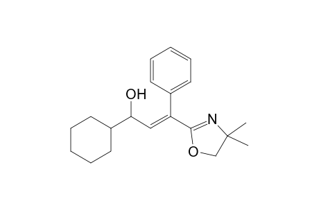 (E)-1-Cyclohexyl-3-(4,4-dimethyl-2-oxazolin-2-yl)-3-phenyl-2-propen-1-ol