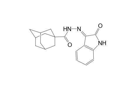N'-[(3E)-2-oxo-1,2-dihydro-3H-indol-3-ylidene]-1-adamantanecarbohydrazide