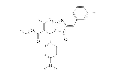 ethyl (2Z)-5-[4-(dimethylamino)phenyl]-7-methyl-2-(3-methylbenzylidene)-3-oxo-2,3-dihydro-5H-[1,3]thiazolo[3,2-a]pyrimidine-6-carboxylate