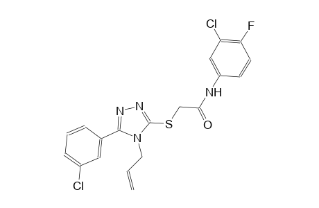 2-{[4-allyl-5-(3-chlorophenyl)-4H-1,2,4-triazol-3-yl]sulfanyl}-N-(3-chloro-4-fluorophenyl)acetamide