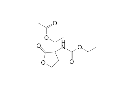 3-[N-(Ethoxycarbonyl)amino]-3-(1-acetoxyethyl)-tetrahydrofuran-2-one