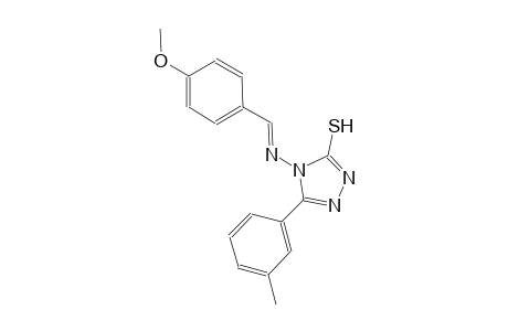 4-{[(E)-(4-methoxyphenyl)methylidene]amino}-5-(3-methylphenyl)-4H-1,2,4-triazole-3-thiol