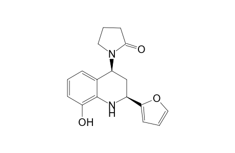 (2S*,4S*)-1,2,3,4-Tetrahydro-2-(2'-furyl)-8-hydroxy-4-(2-oxopyrrodinyl)quinoline