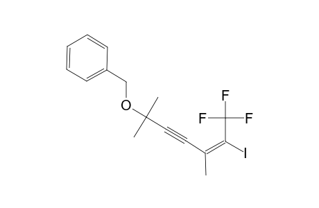 (E)-6-BENZYLOXY-1,1,1-TRIFLUORO-2-IODO-3,6-DIMETHYL-2-HEPTEN-4-YNE