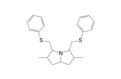 2,6-DIMETHYL-3,5-BIS-(PHENYLTHIOMETHYL)-PYRROLIZIDINE;MAJOR-ISOMER