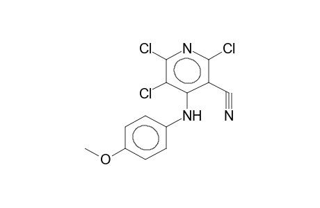 4-(PARA-METHOXYPHENYLAMINO)TRICHLORO-3-CYANOPYRIDINE
