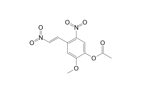 4-ACETOXY-5-METHOXY-2,BETA-DINITRO-STYRENE