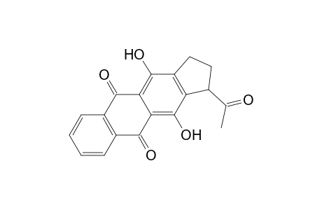 1H-Cyclopent[b]anthracene-5,10-dione, 1-acetyl-2,3-dihydro-4,11-dihydroxy-