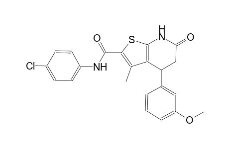 thieno[2,3-b]pyridine-2-carboxamide, N-(4-chlorophenyl)-4,5,6,7-tetrahydro-4-(3-methoxyphenyl)-3-methyl-6-oxo-