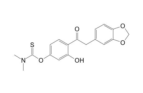 O{4'-[3",4"-(Methylenedioxy)benzylcarbonyl]-3'-hydroxyphenyl}-dimethyl-thiocarbamate