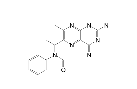 1-METHYL-2-AMINO-6-(N-FORMYLANILINO)-METHYL-7-METHYLPTERIDIN-4(1H)-IMINE
