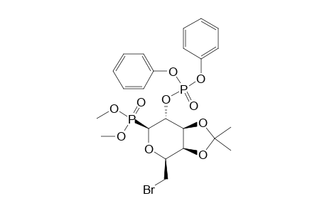 6-BrOMO-6-DEOXY-2-O-(DIPHENOXYPHOSPHORYL)-3,4-O-ISOPROPYLIDENE-BETA-D-GALACTOPYRANOSYLPHOSPHONIC-ACID-DIMETHYLESTER